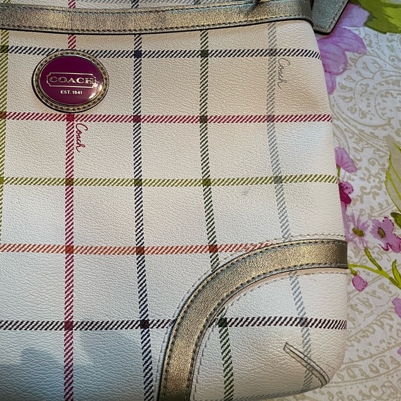 Coach “Peyton Tattersall” Crossbody Bag - Picture 6 of 7